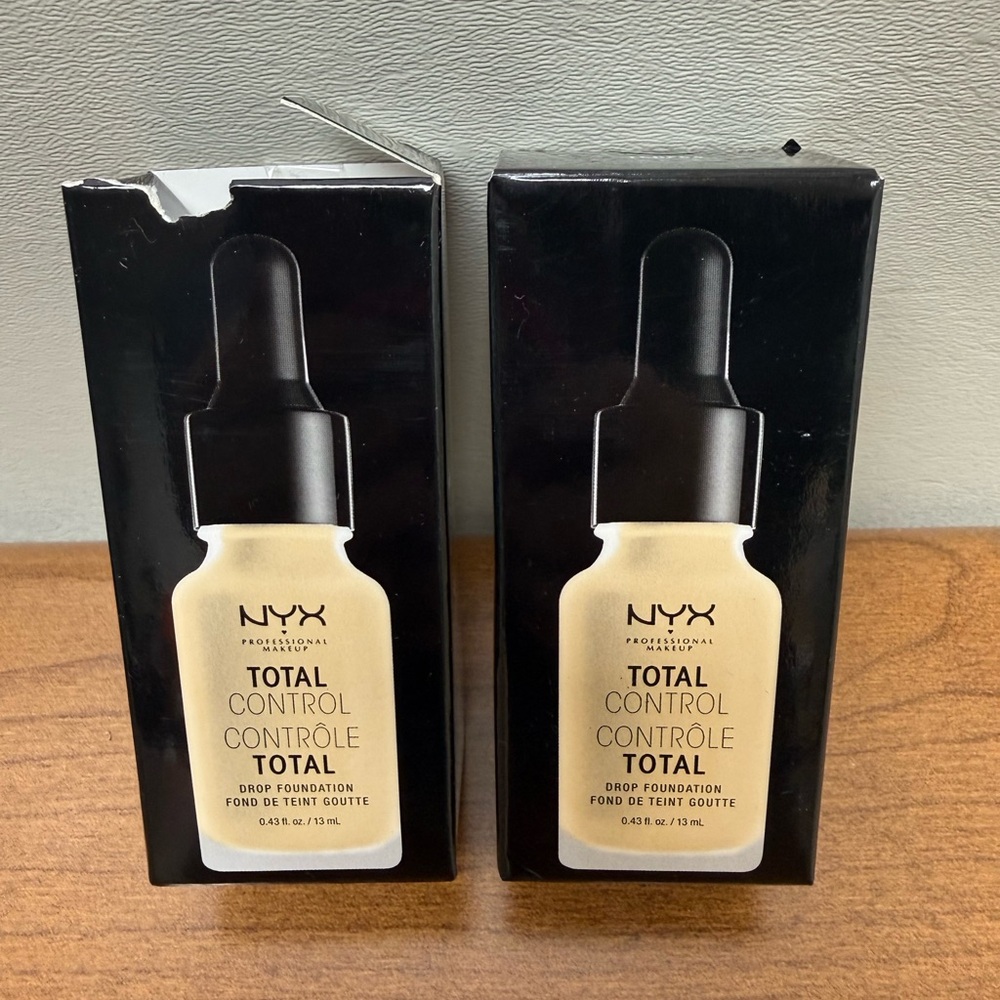 NYX Total Control Drop Foundation - Classic Black Packaging